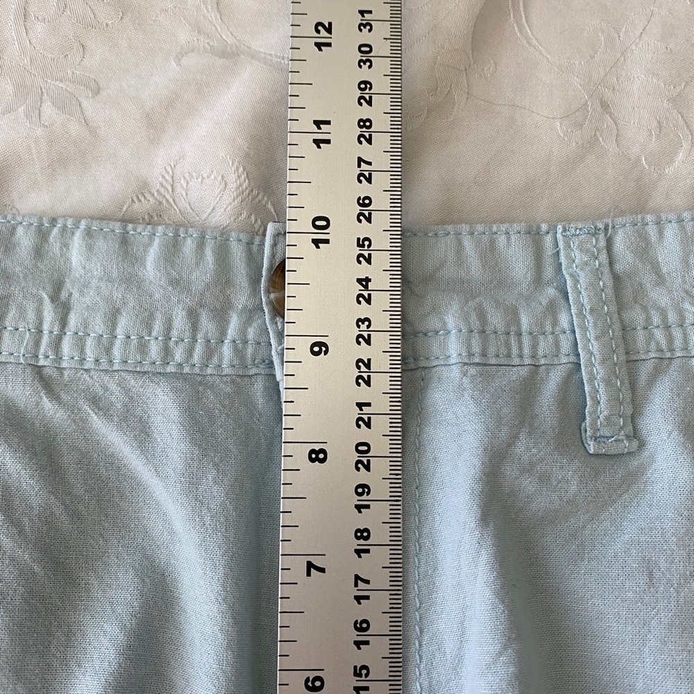 14th & Union Mens Slim Fit Cotton Chino Shorts Light Blue 30 Beach Preppy Summer - Picture 7 of 12